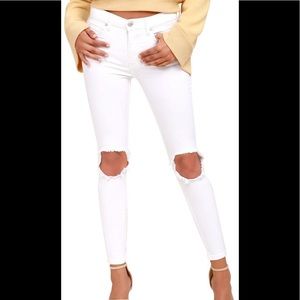 Free People • Busted Skinny Jean White